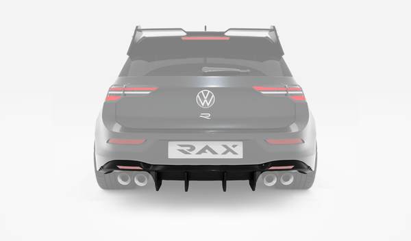 2022-2023 (MK8) Volkswagen Golf 8 R Carbon Fiber Rear Diffuser - Rax Performance