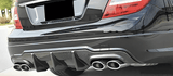 2007-2014 W204 M-Benz C Class (C300 Sport / C63 AMG) Carbon Fiber Rear Diffuser - Rax Performance