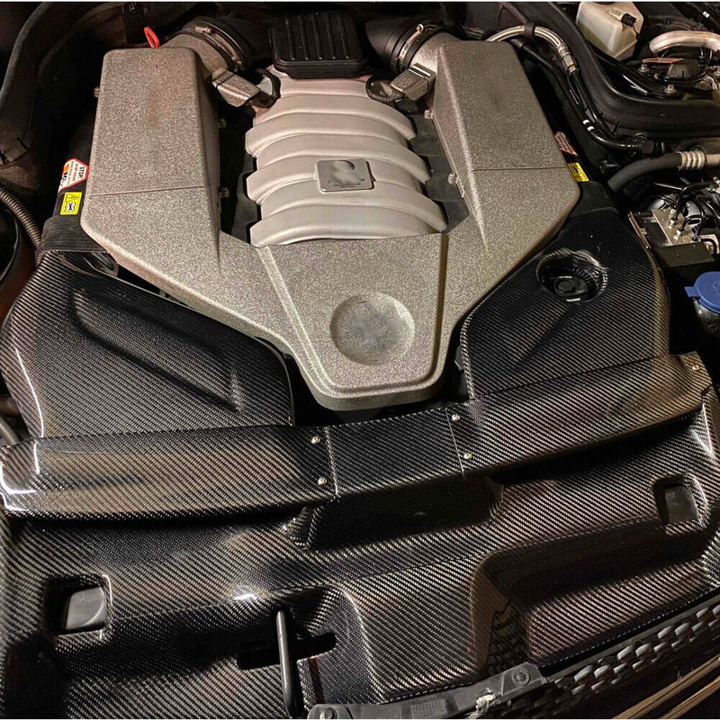 2007-2014 W204 M-Benz C Class (C63 AMG) Dry Carbon Air Intake Filter Cover - Rax Performance