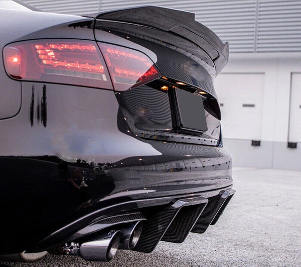 2008-2012 B8 Audi S4 Sedan Carbon Fiber Rear Diffuser - Rax Performance