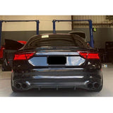 2009-2015 Audi A7 S-line/S7 C7 Carbon Fiber Rear Diffuser Sedan - Rax Performance