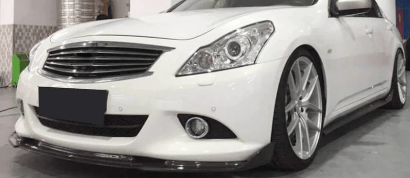 2010-2013 V36 Infiniti G37 Sedan Carbon Fiber Front Lip - Rax Performance
