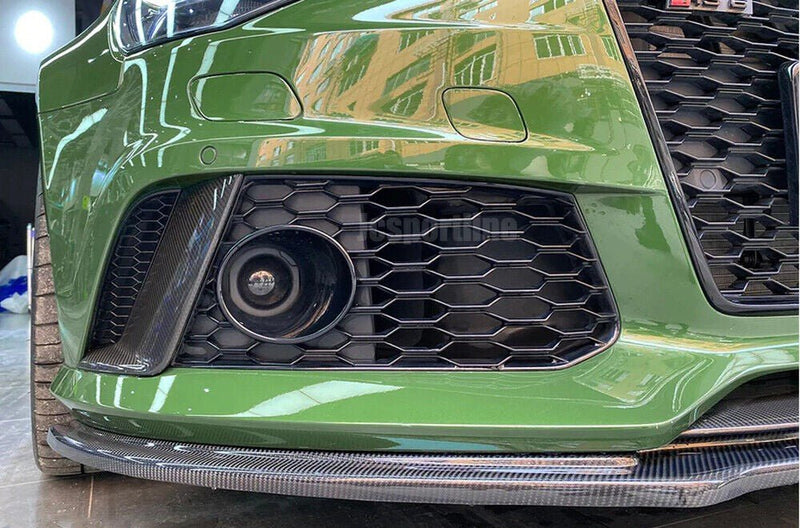 2012-2015 C7 / 2016-2018 C7.5 Audi RS6 Carbon Fiber Front Lip Sedan - Rax Performance