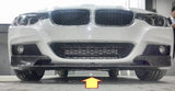 2012-2018 F30 BMW 3 Series M-Sport Matt Black Front Lip - Rax Performance