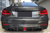 2014-2018 F22 Bmw 2 Series M-Sport Coupe 2-Door Carbon Fiber Rear Diffuser - Rax Performance