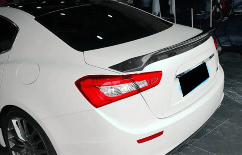2014-2022 M157 Maserati Ghibli Sedan Carbon Fiber Rear Spoiler - Rax Performance