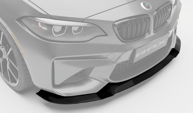 2015-2018 F87 BMW M2 Coupe Carbon Fiber Front Bumper Lip - Rax Performance