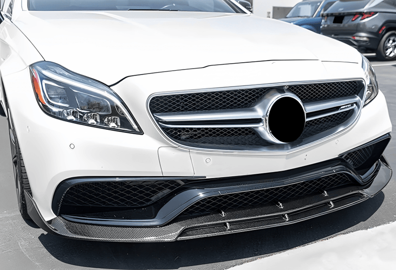 2015-2018 W218 M-Benz CLS Class (CLS63 AMG SPORT) Carbon Fiber Front Lip - Rax Performance