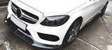 2015-2020 W205 Benz C Class (C200 C250 C300 C350 C400 Sport / C43 AMG) Carbon Fiber Front Bumper Lip - Rax Performance