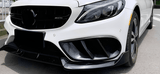 2015-2020 W205 M-Benz C Class (C200 C250 C300 C350 C400 C450 Sport / C43 AMG) Carbon Fiber Front Bumper Air Vent Outlet Cover Trim - Rax Performance