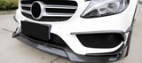 2015-2020 W205 M-Benz C Class (C300 C350 C400 C450 Sport / C43 AMG) Carbon Fiber Front Lip - Rax Performance