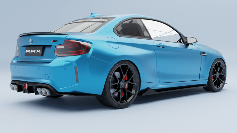 2015-2022 F87 BMW M2 Competition (M2C) Coupe Carbon Fiber Side Skirts - Rax Performance