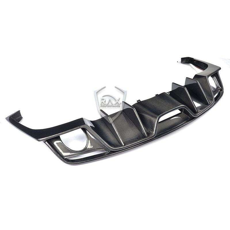 2015-2022 MK6 Ford Mustang GT Coupe / Convertible Carbon Fiber Rear Diffuser - Rax Performance
