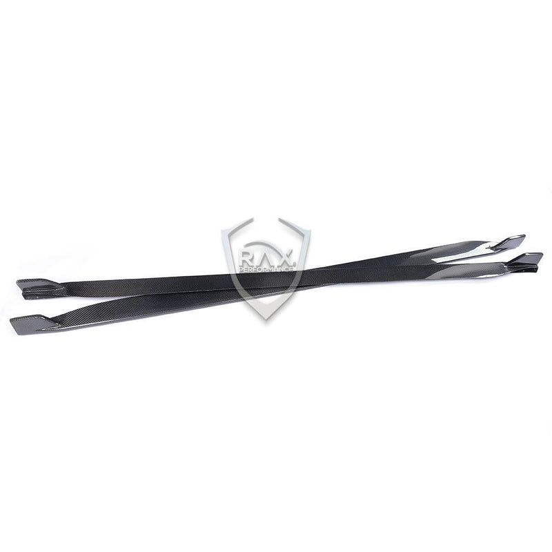 2015-2022 MK6 Ford Mustang GT Coupe/Convertible Carbon Fiber Side Skirts - Rax Performance