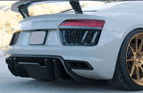 2016-2018 Audi R8 Gen 2 V10 Dry Carbon Fiber Rear Diffuser - Rax Performance