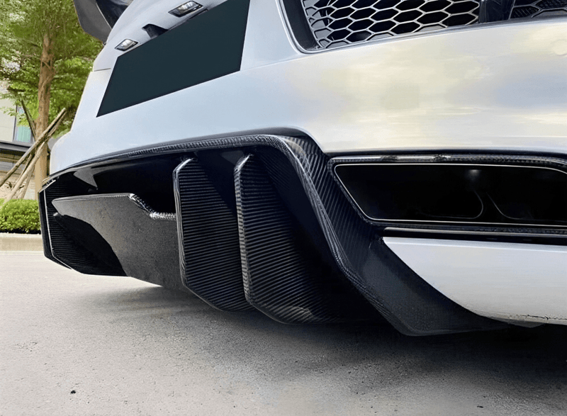2016-2018 Audi R8 Gen 2 V10 Dry Carbon Fiber Rear Diffuser - Rax Performance