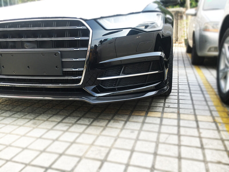 2016-2018 C7.5 Audi A6 S-line/S6 Carbon Fiber Front Lip Sedan - Rax Performance