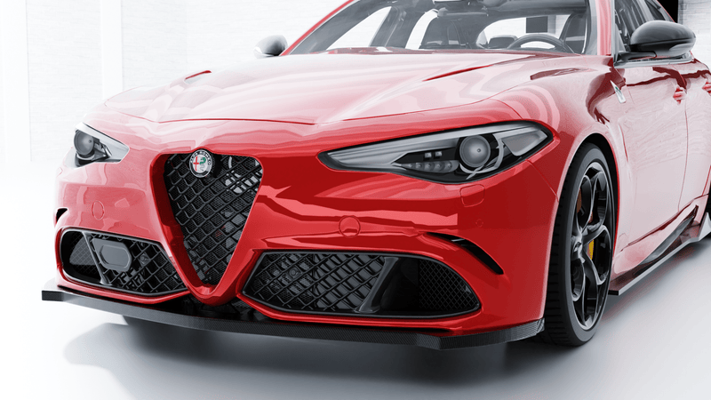 2016-2022 Alfa Romeo Giulia (952) Standard Model Sedan 4-Door Carbon Fiber Front Lip - Rax Performance