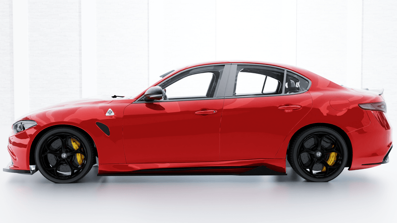 2016-2022 Alfa Romeo Giulia (Base Models) Carbon Fiber Side Skirts - Rax Performance