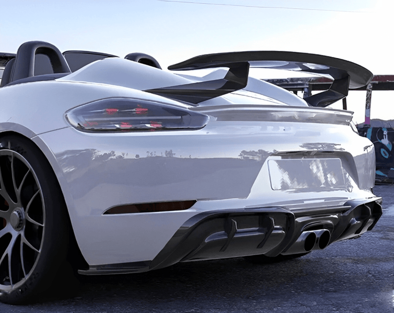 2016-2023 (982) Porsche 718 Boxster/Cayman/Spyder Carbon Fiber Rear Diffuser - Rax Performance