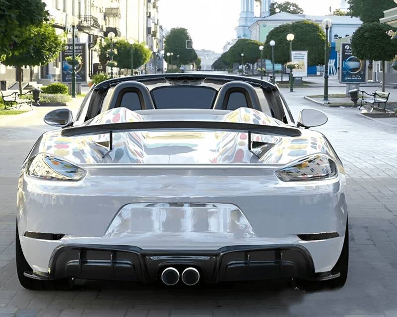 2016-2023 (982) Porsche 718 Boxster/Cayman/Spyder Carbon Fiber Rear Diffuser - Rax Performance