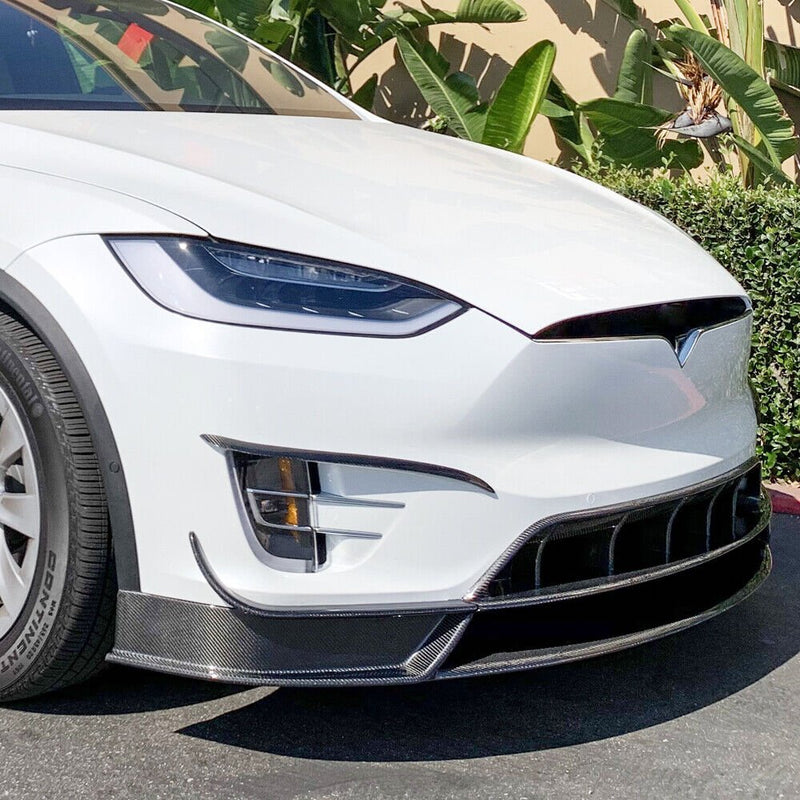 2016-2023 Tesla Model X Carbon Fiber Front Lip - Rax Performance