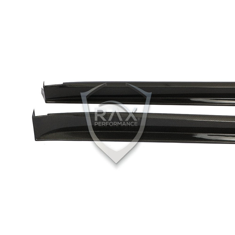 2016-2023 Tesla Model X Carbon Fiber Side Skirts - Rax Performance