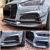 2017-2019 B9 Audi A5 S-line/S5 Carbon Fiber Front Lip Sedan/Coupe/Convertible - Rax Performance