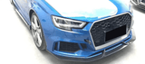 2017-2020 8V.5 Audi RS3 Carbon Fiber Front Bumper Lip - Rax Performance