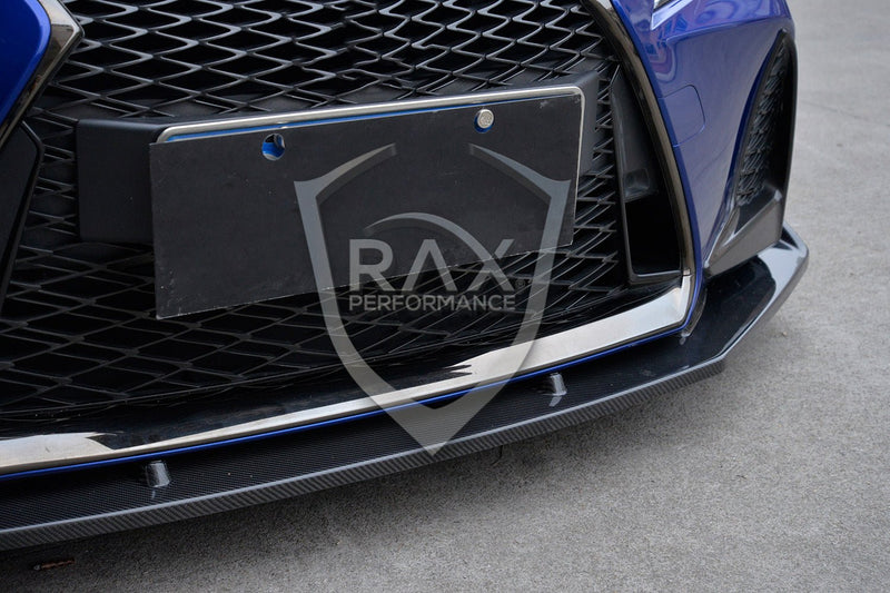 2017-2020 (XE30) Lexus IS Standard / F Sport Carbon Fiber Front Lip - Rax Performance