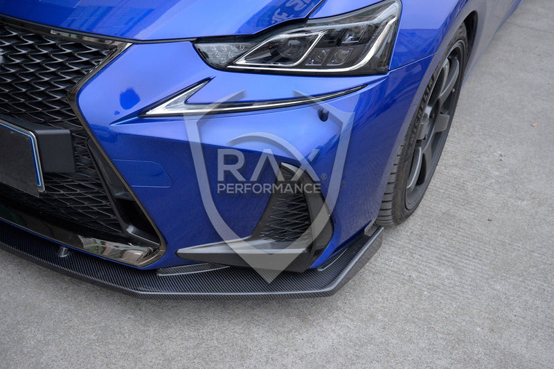 2017-2020 (XE30) Lexus IS Standard / F Sport Carbon Fiber Front Lip - Rax Performance