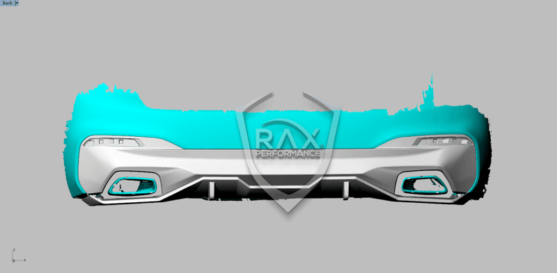 2017-2022 G30 Bmw 5 Series M-Sport %100 DRY Carbon Fiber Rear Diffuser - Rax Performance