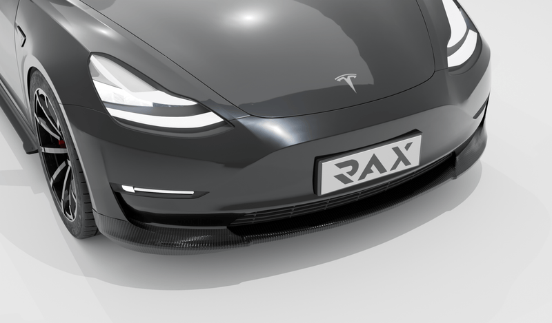 2017-2022 Tesla Model 3 Sedan Carbon Fiber Front Lip - Rax Performance