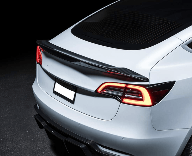 2017-2022 Tesla Model 3 Sedan Carbon Fiber Rear Spoiler - Rax Performance