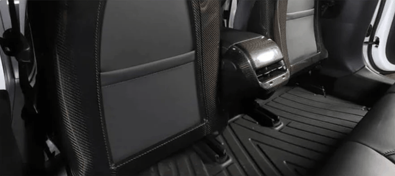 2017-2022 Tesla Model 3 Sedan Carbon Fiber Seat Back Covers - Rax Performance