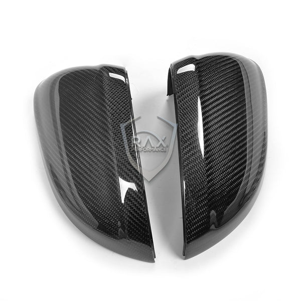 2017-2023 B9 B9.5 Audi A4/S4/A5/S5/RS5 Carbon Fiber Mirror Covers (With Side Lane Assist) - Rax Performance
