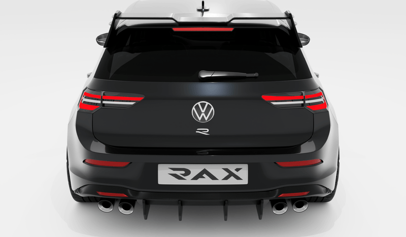 2022-2023 (MK8) Volkswagen Golf 8 R Carbon Fiber Rear Diffuser - Rax Performance