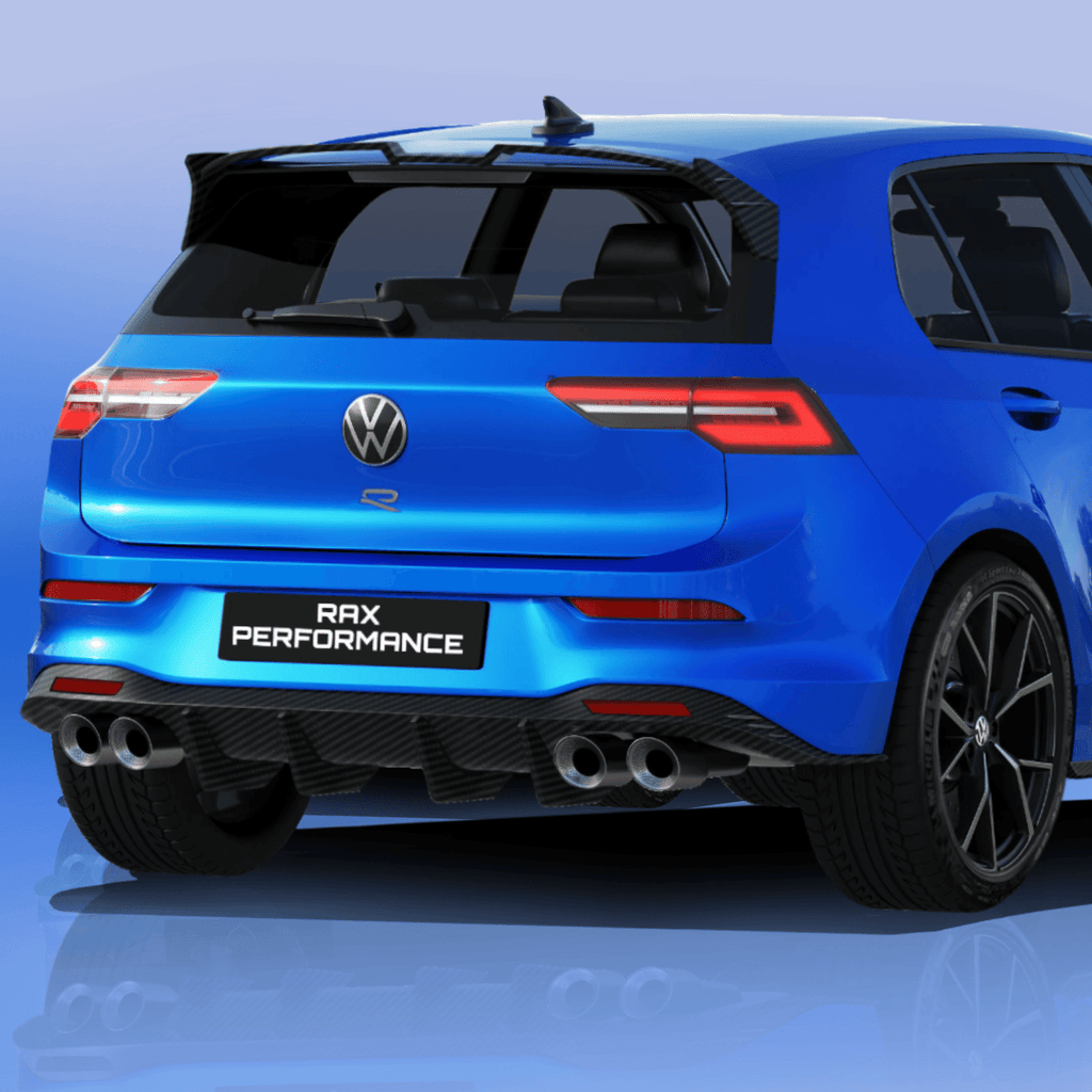 2022-2023 (MK8) Volkswagen Golf 8 R Carbon Fiber Rear Diffuser