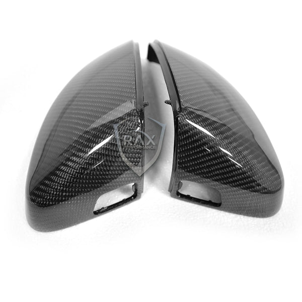 Audi 8V 8V.5 2013-2020 A3 / A3 S-line / S3 / RS3 Replacement Carbon Fiber Mirror Covers with Side Assist - Rax Performance