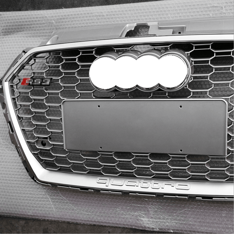 Audi RS3 Silver Honeycomb Front Grille | (2017-2020) 8V.5 A3/S3 - Rax Performance