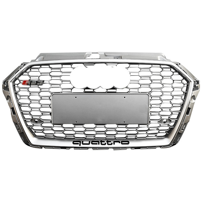 Audi RS3 Silver Honeycomb Front Grille | (2017-2020) 8V.5 A3/S3 - Rax Performance