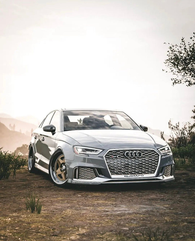 Audi RS3 Silver Honeycomb Front Grille