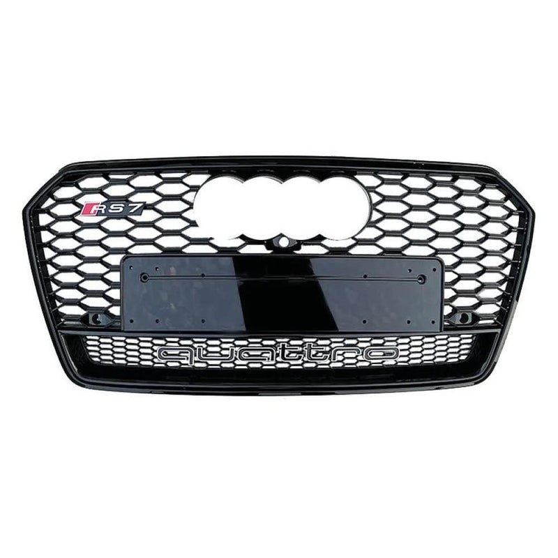 Audi RS7 Style Honeycomb Front Grille | (2016-2018) C7.5 A7/S7 - Rax Performance